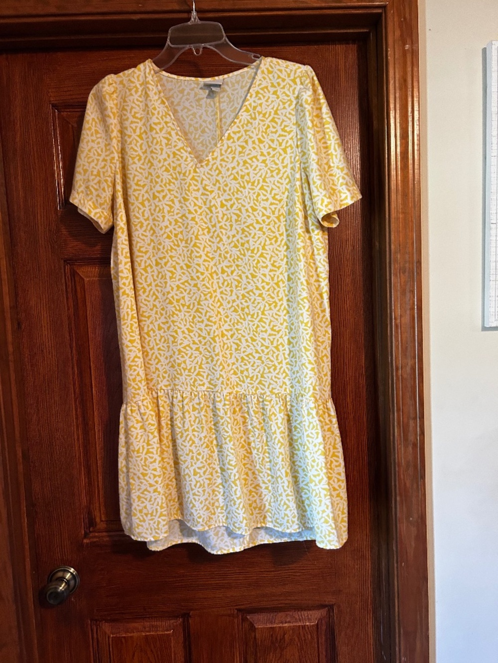 A New Day Target drop waist yellow dress M